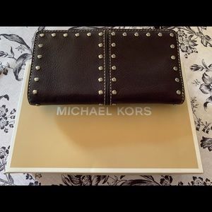 Michael Kors Plum color Leather Wallet